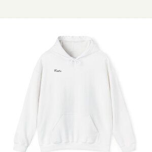 Caes mens small christian hoodie with psalms 56 : 3 on it